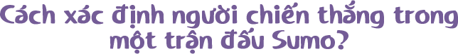 Cách xác định người chiến thắng trong một trận đấu Sumo?